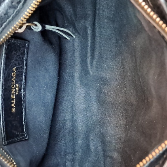 Balenciaga Le City Mini Crinkled Lambskin Leather Handbag - ACCEPTING OF… - Picture 10 of 13